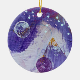 Christmas Ornament in Moon Mountain Design