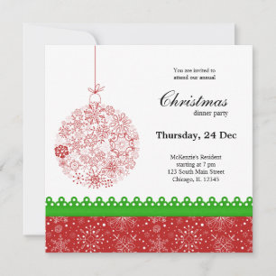 Christmas Ornament Invitation
