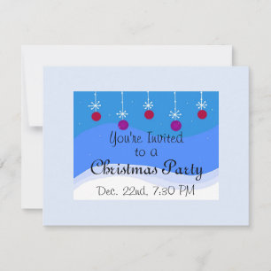 Christmas Ornament Invitation
