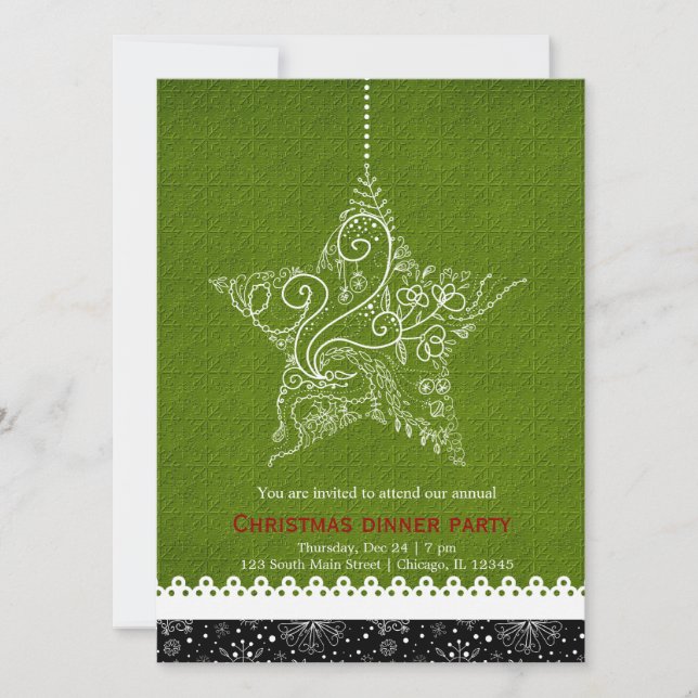 Christmas Ornament Invitation (Front)