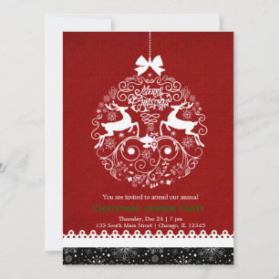 Christmas Ornament Invitation