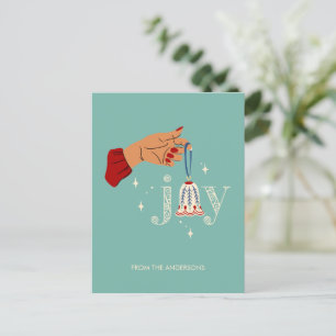 Christmas Ornament Joy Holiday Postcard