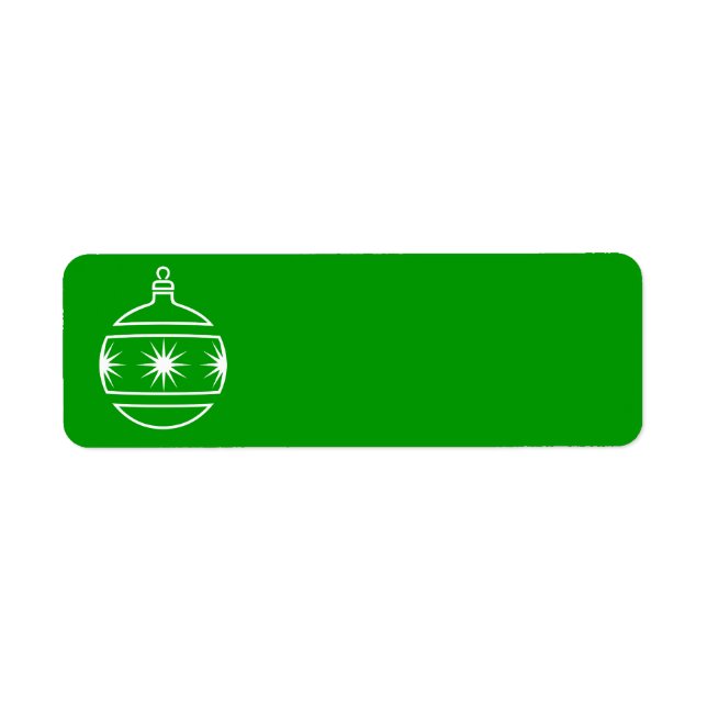 Christmas Ornament Label (Front)