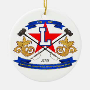 Christmas ornament Lafayette Speech & Debate Team