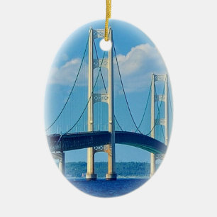 Christmas Ornament Mackinac Bridge