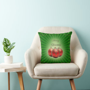 Christmas Ornament Mojo Throw pillow