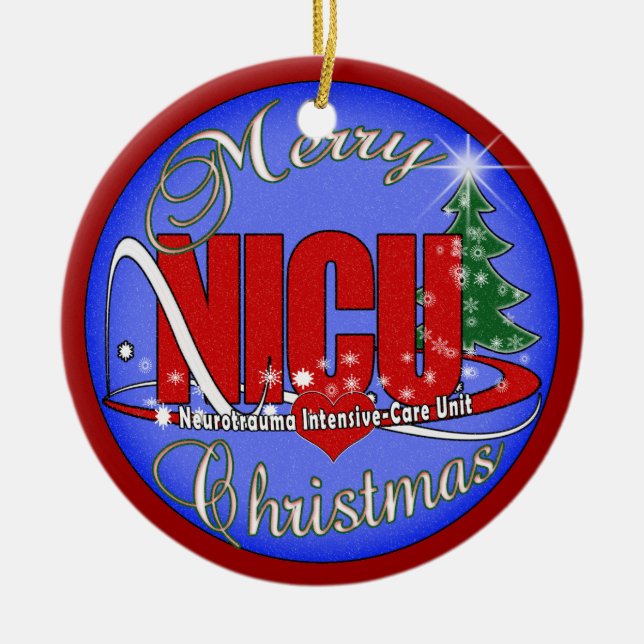 CHRISTMAS ORNAMENT - NICU -Neurotrauma Intensive (Front)