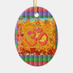 Christmas Ornament Om Mantra Symbol Chant Hinduism