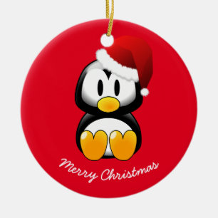 Christmas Ornament-Penguin Ceramic Ornament