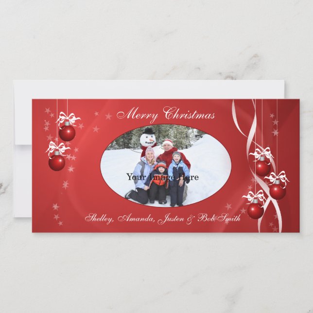 Christmas Ornament Photo Card (Front)