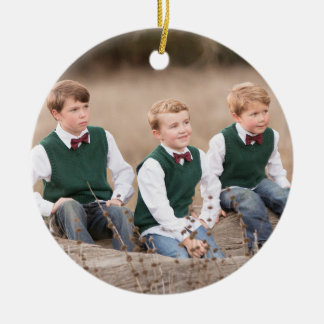 Christmas Ornament PHOTO FRONT and MESSAGE ON BACK