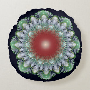 Christmas ornament round pillow
