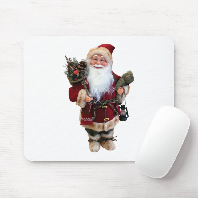 Christmas ornament Santa Claus doll Mouse Pad (With Mouse)