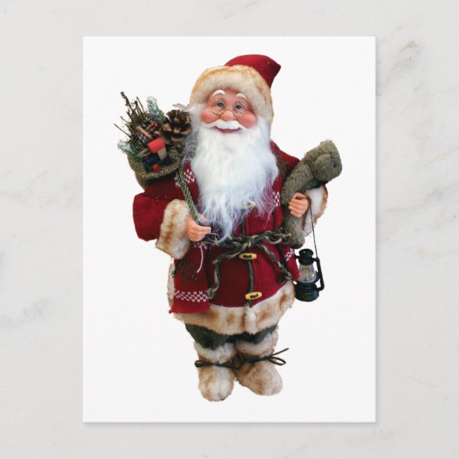 Christmas ornament Santa Claus doll Postcard (Front)