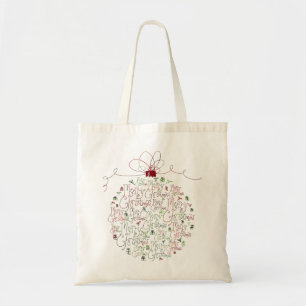 Christmas Ornament Tote Bag