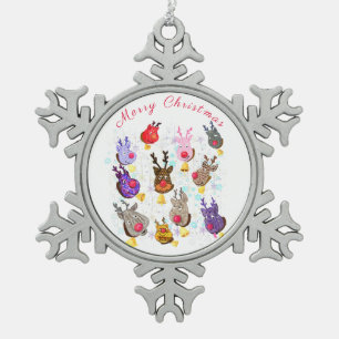 Christmas Ornament Toys Deers with Bells