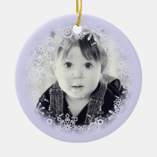 Christmas Ornament Whimsical Purple Snowflake