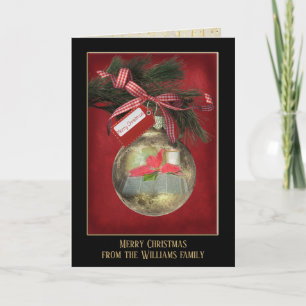 Christmas ornament with Bible Card