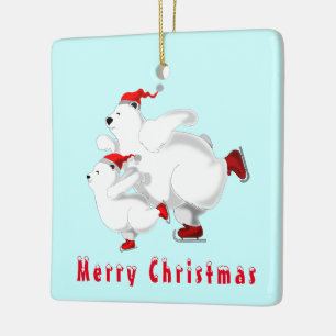 Christmas Ornament with Happy Bear Family