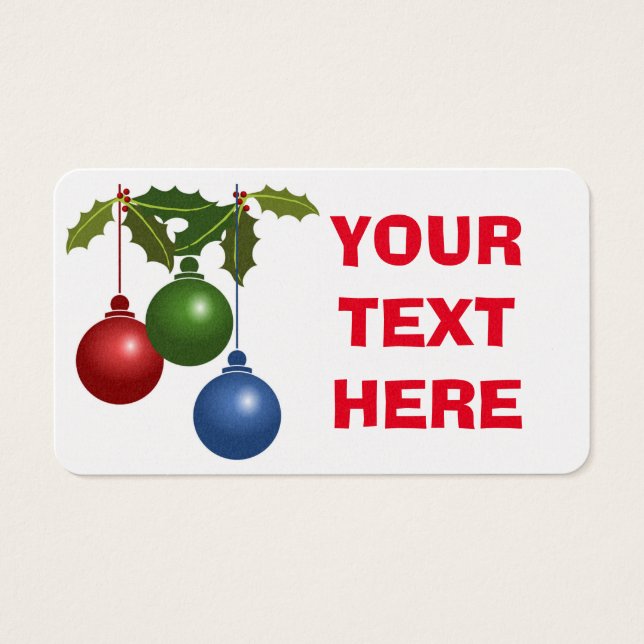 CHRISTMAS ORNAMENTS (Front)