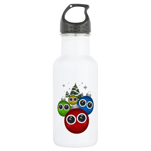 Christmas Ornaments 532 Ml Water Bottle (Front)