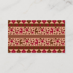 Christmas Ornaments and Reindeers Business Card