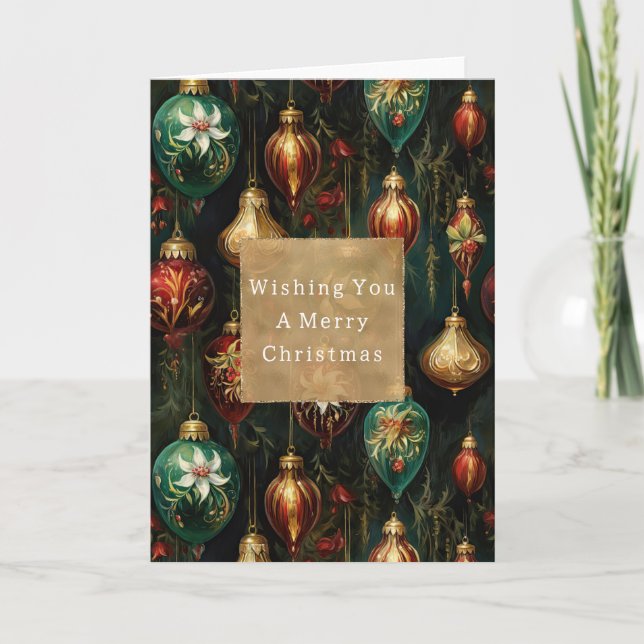 Christmas Ornaments Card (Front)