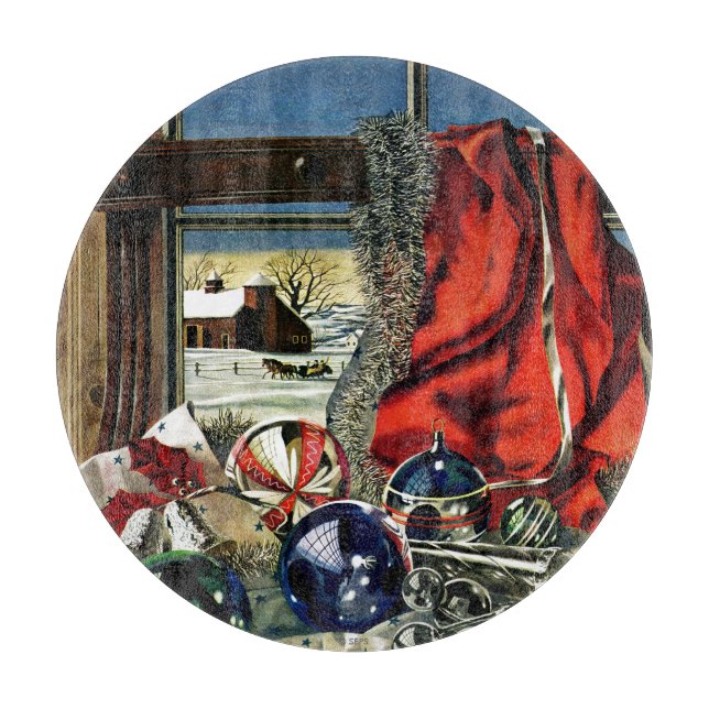 Christmas Ornaments Cutting Board (Front)