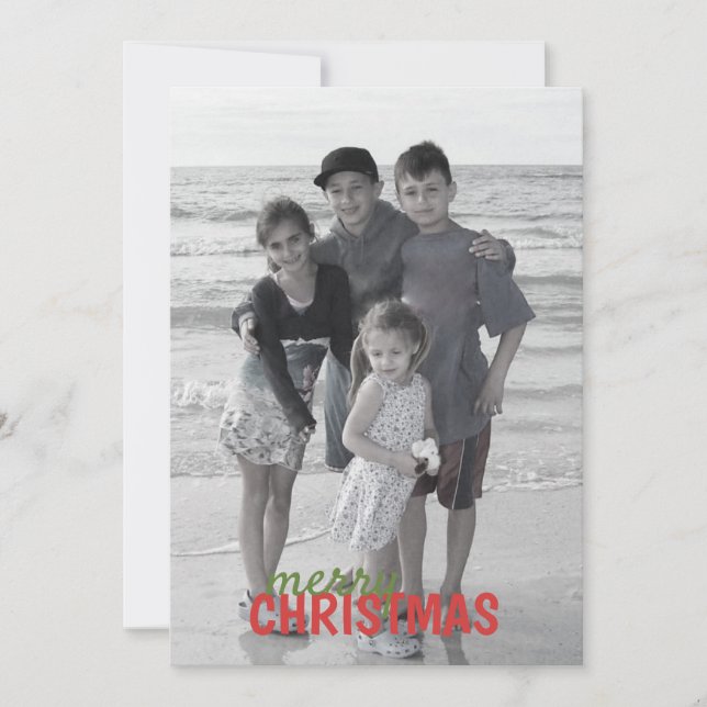 Christmas Ornaments Double Sided Photo Card (Front)