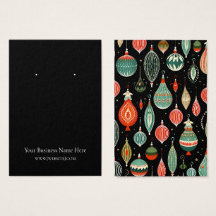 Christmas Ornaments Earring Display Card
