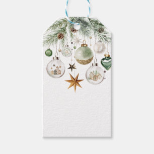 Christmas Ornaments & Evergreen Gift Tags