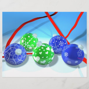 Christmas ornaments flyer