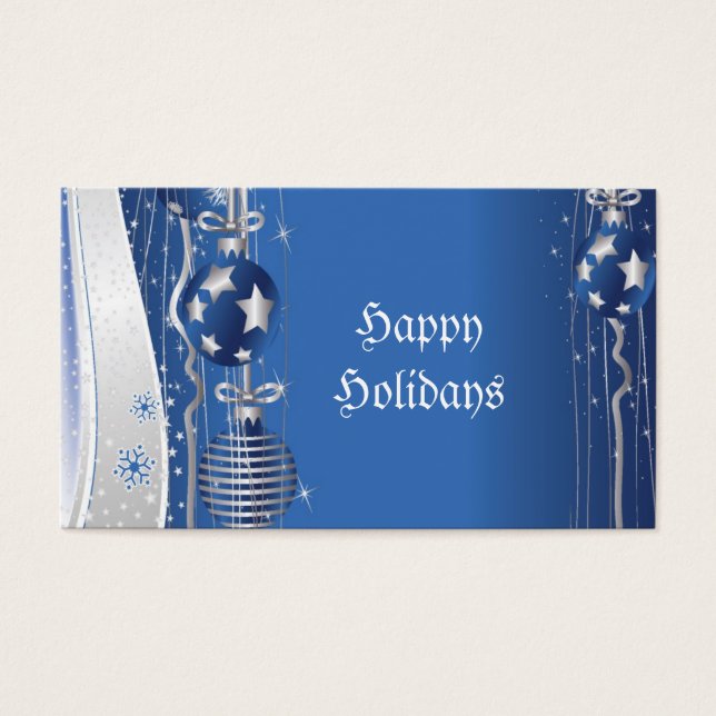Christmas Ornaments Gift Tag-Business Cards (Front)