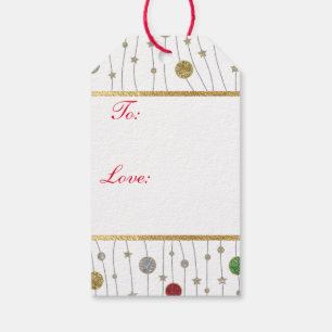 Christmas Ornaments Gift Tags