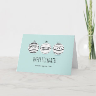 Christmas Ornaments Holiday Card