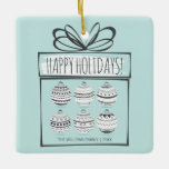 Christmas Ornaments Holiday Ceramic Ornament<br><div class="desc">Personalize the custom text above. You can find additional coordinating items in our "Christmas Ornaments Collection".</div>