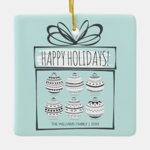 Christmas Ornaments Holiday Ceramic Ornament
