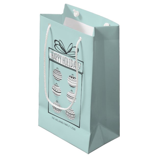 Christmas Ornaments Holiday Gift Bag (Front Angled)