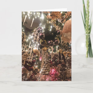 Christmas Ornaments Holiday Lights Card