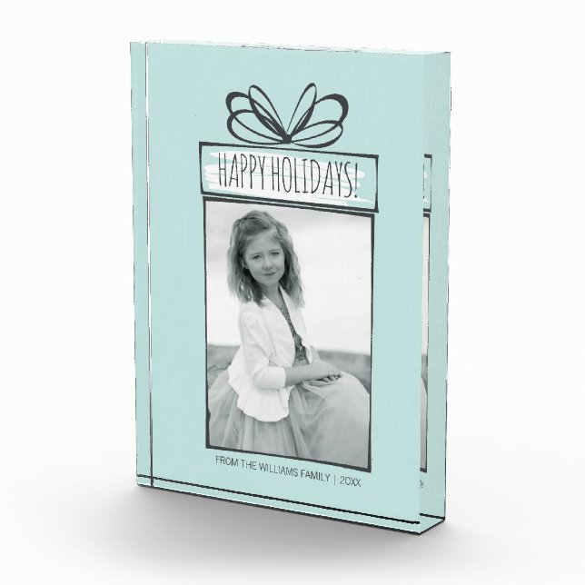 Christmas Ornaments Holiday Photo Block (Right)