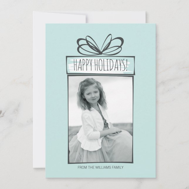 Christmas Ornaments Holiday Photo Card (Front)