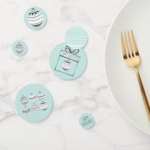 Christmas Ornaments Holiday Table Confetti
