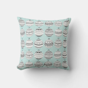 Christmas Ornaments Holiday Throw Pillow
