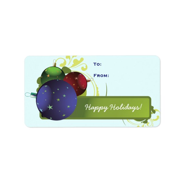 Christmas Ornaments Label Merry Christmas (Front)