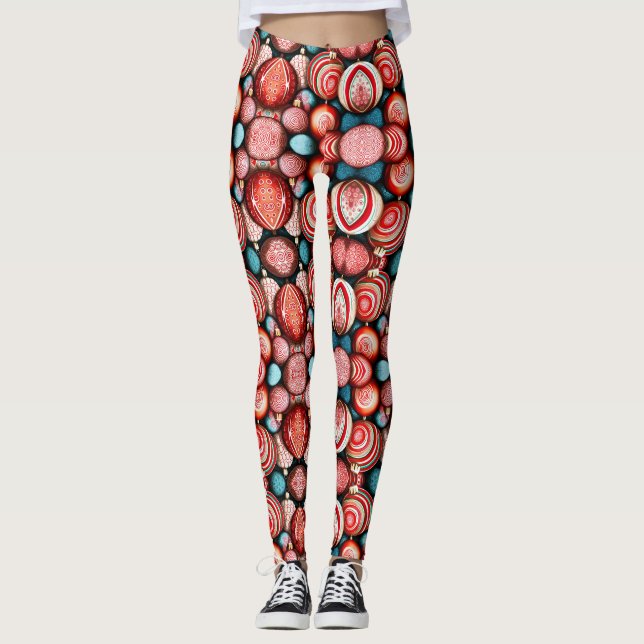 Christmas Ornaments Leggings (Front)