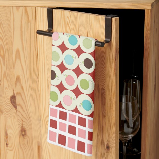 Christmas Ornaments Microfiber Kitchen Towel (Thirds Fold)
