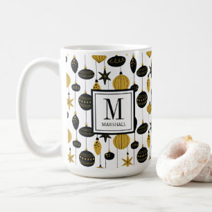 Christmas Ornaments Monogram Name Holiday Coffee Mug