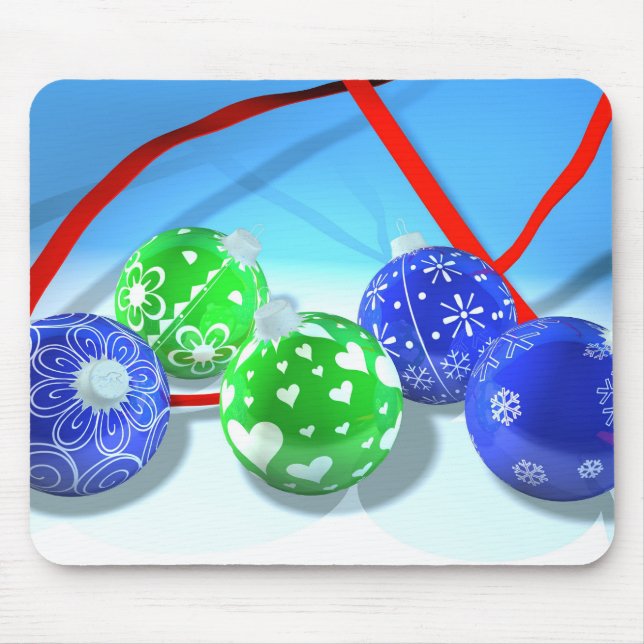 Christmas ornaments mouse pad (Front)