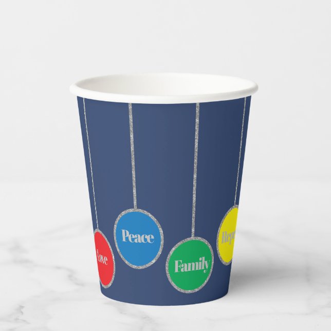 Christmas Ornaments Paper Cups (Front)