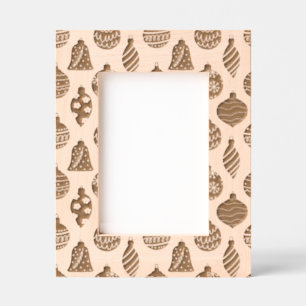 Christmas Ornaments Pattern Etched Frames